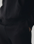 BLACK KNITTED JOGGER